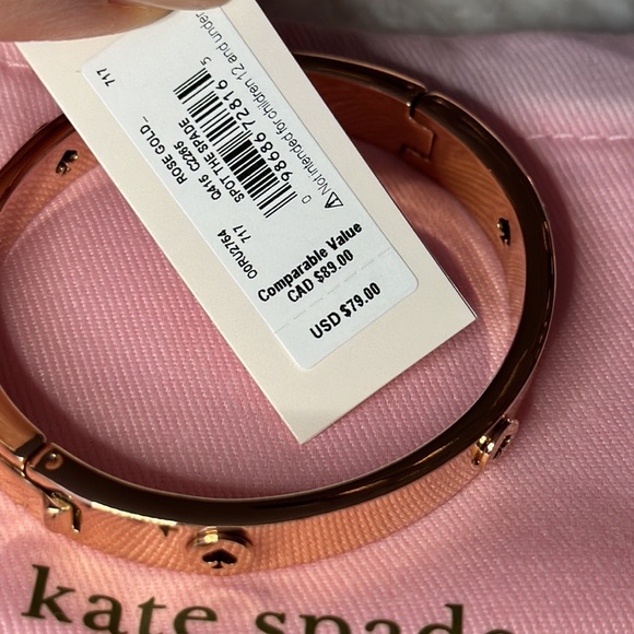 Kate Spade ♠️ New York Rose gold bangle NWT 🌹 - Picture 3 of 8
